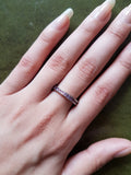 Deakin and Francis Pink Sapphire Platinum Eternity Ring