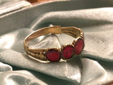 Reserved Georgian Five Stone Half Hoop Ring