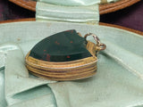 Victorian Shield Bloodstone Locket