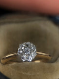 Old Cut Diamond Cluster Ring