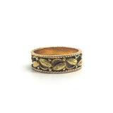 19.2 Carat Gold Portuguese Ivy Leaf Band Ring