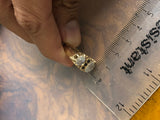 Vintage Gold Moonstone and Ruby Ring