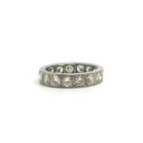 3.0 Carat Diamond Palladium Eternity Ring circa 1950