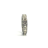 3.0 Carat Diamond Palladium Eternity Ring circa 1950