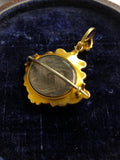 Georgian Gold Pendant / Brooch with Locket Back