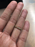 Art Deco Yellow Gold Rose Cut Diamond Eternity Ring