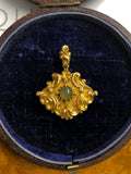 Georgian Gold Pendant / Brooch with Locket Back