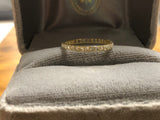 Art Deco Yellow Gold Rose Cut Diamond Eternity Ring