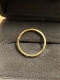 Art Deco Yellow Gold Rose Cut Diamond Eternity Ring