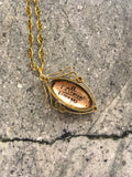 Antique Limoges Enamelled Lady on 18ct Chain