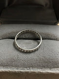 Balance of Art Deco Platinum Rose Cut Eternity Ring