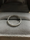 *Reserved* deposit Art Deco Platinum Rose Cut Eternity Ring