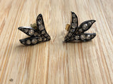 Old Cut Victorian Diamond Earrings 1/2