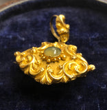 Georgian Gold Pendant / Brooch with Locket Back