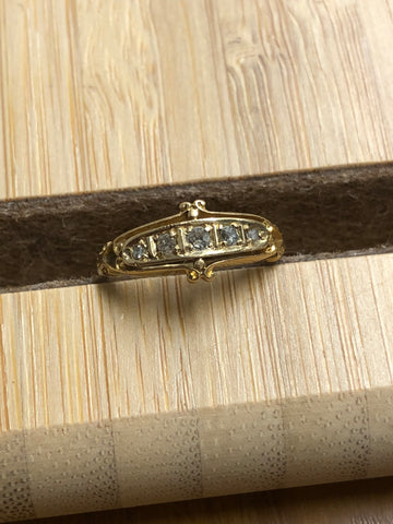 Reserved Antique Five Stone Diamond Ring