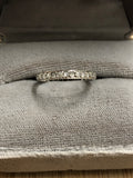 Balance of Art Deco Platinum Rose Cut Eternity Ring