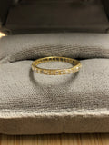 Art Deco Yellow Gold Rose Cut Diamond Eternity Ring