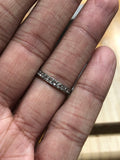 Balance of Art Deco Platinum Rose Cut Eternity Ring