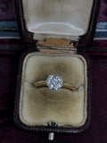 Old Cut Diamond Cluster Ring