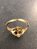 Blue Enamel Victorian Pearl and Diamond Ring - Forget Me Not