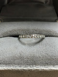 Balance of Art Deco Platinum Rose Cut Eternity Ring