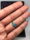 Victorian Turquoise And Pearl Ring 15ct Gold