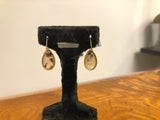 14ct Gold Antiques Moss Agate Earrings