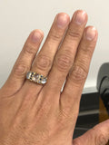 Vintage Gold Moonstone and Ruby Ring