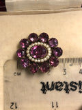 Victorian Amethyst Mourning Brooch 1842