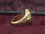 Victorian Gold Lovers Knot Hairwork Ring