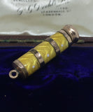 Gilt Metal Enamel Propelling Pencil