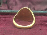 Victorian Gold Lovers Knot Hairwork Ring