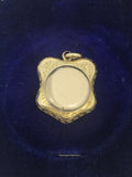Victorian Locket with Gem Set Flower/Pansy