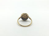 Victorian 15ct Gold Emerald & Pearl Cluster Ring - Ishy Antiques