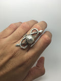Antique Double Snake and Bead Ring - Ishy Antiques