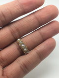 Victorian 18ct Gold Pearl and Rose Cut Diamond Ring - Ishy Antiques