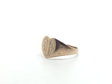 Antique monogrammed heart signet ring 1907 - Ishy Antiques