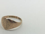 Antique monogrammed heart signet ring 1907 - Ishy Antiques