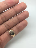 Antique monogrammed heart signet ring 1907 - Ishy Antiques
