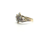 18ct Victorian Ruby & Pearl Cluster Ring - Ishy Antiques