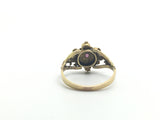 18ct Victorian Ruby & Pearl Cluster Ring - Ishy Antiques