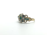 Fine Victorian 18Ct Gold Emerald and Pearl Ring - Ishy Antiques
