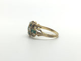Fine Victorian 18Ct Gold Emerald and Pearl Ring - Ishy Antiques