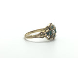 Fine Victorian 18Ct Gold Emerald and Pearl Ring - Ishy Antiques
