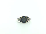 Victorian Enamel and Pearl Mourning Ring - Ishy Antiques
