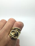 Large 18ct Gold Snake 4 coil Snake Ring - Ishy Antiques