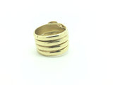Large 18ct Gold Snake 4 coil Snake Ring - Ishy Antiques