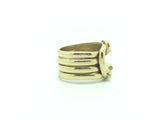 Large 18ct Gold Snake 4 coil Snake Ring - Ishy Antiques