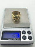 Large 18ct Gold Snake 4 coil Snake Ring - Ishy Antiques