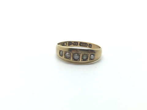 1876 Victorian Pearl Ring - Ishy Antiques